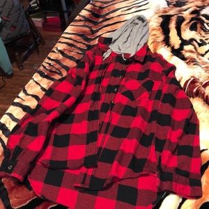 Checkered button up flannel